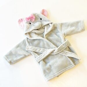 Hudson Baby fleece elephant baby robe